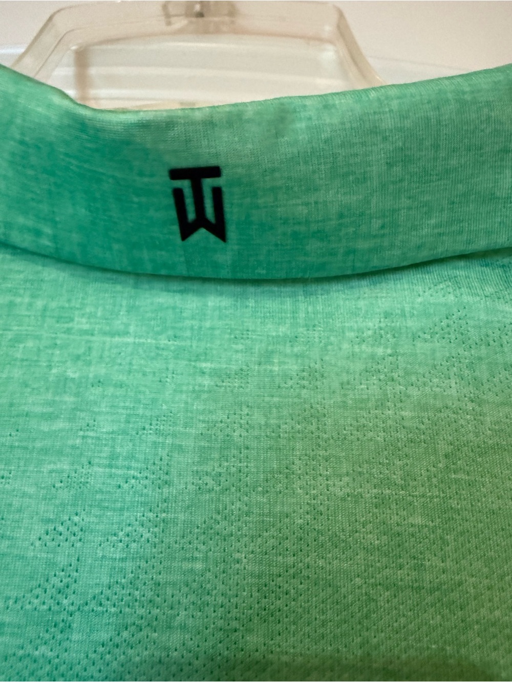 Nike Men's Green-Blue Gradient Polo, Short Sleeve Golf Shirt Size L - Picture 4 of 5